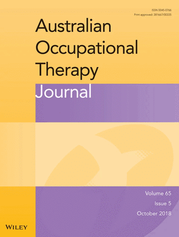AUSTRALIAN OCCUPATIONAL THERAPY JOURNAL