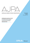 AUSTRALIAN JOURNAL OF PUBLIC ADMINISTRATION