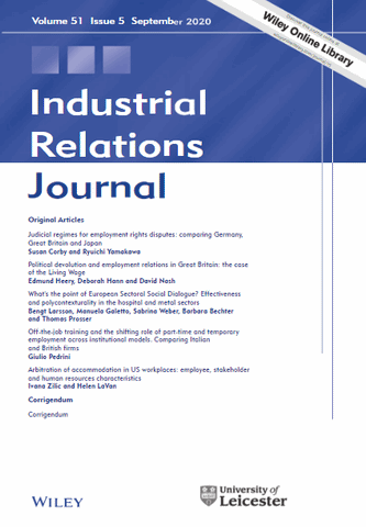 INDUSTRIAL RELATIONS JOURNAL