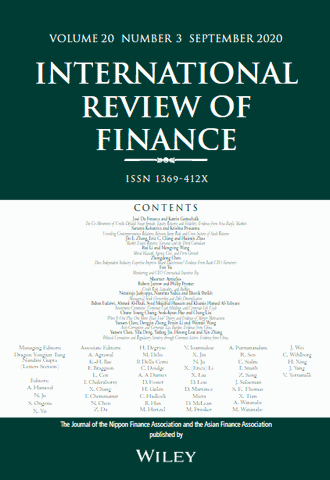 INTERNATIONAL REVIEW OF FINANCE