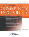 JOURNAL OF COMMUNITY PSYCHOLOGY